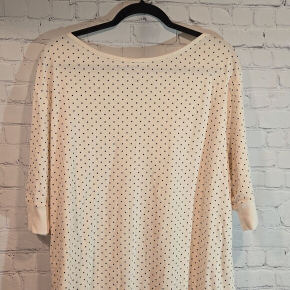 Whites Stag ivory and black polka dot plus size 4X t shirt - Picture 8 of 9